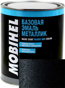 Купить D01 Автоемаль базова "металік" Helios Mobihel "Black", 1л - Vait.ua