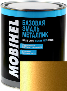 Купить 245 Автоемаль базова "металік" Helios Mobihel "Золота нива", 1л - Vait.ua