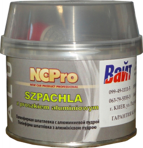 Купить Шпаклівка поліефірна з алюмінієвою пудрою ALU NCPro, 1,5 кг - Vait.ua