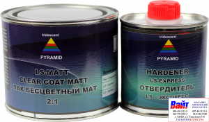 Купить 2К безбарвний матовий лак PYRAMID MATT (0,5л) + затверджувач LS-EXPRESS (0,25л) - Vait.ua