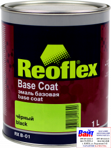 Купить RX B-01 Base Coat, Black, Reoflex, Емаль базова (1,0л), чорний - Vait.ua