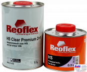 RX C-02 HS Clear Premium 2+1, Reoflex, Двухкомпонентный акриловый лак (1,0л) в комплекте с отвердителем RX H-02 (0,5л)