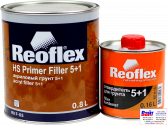 RX F-03 HS Primer Filler 5+1, Reoflex, Двухкомпонентный акриловый грунт-наполнитель 5+1, черный