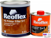 RX F-03 HS Primer Filler 5+1, Reoflex, Двокомпонентний акриловий ґрунт-наповнювач 5+1, сірий