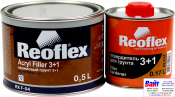 RX F-04 Acryl Filler 3+1, Reoflex, Двухкомпонентный акриловый грунт 3+1, серый