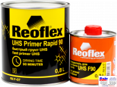 RX F-07 UHS Primer Rapid 90, Reoflex, Двухкомпонентный быстрый акриловый грунт UHS (0,8л) в комплекте с отвердителем RX H-17 (0,2л), черный