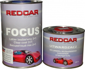 Купить Акриловий 2К лак Red Car FOCUS з високим вмістом твердих речовин ANTISCRATCH 2:1 (не дряпається) 1л + затверджувач (0,5л) - Vait.ua