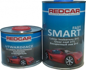 Купить Акриловий 2К лак Red Car Smart Fast з високим вмістом твердих речовин ANTISCRATCH 2:1 (не дряпається) 1л + затверджувач (0,5л) - Vait.ua