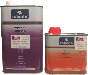 Купить Лак Roberlo Superior 150HS (1л) + швидкий затверджувач Р6000 (0,5л) - Vait.ua