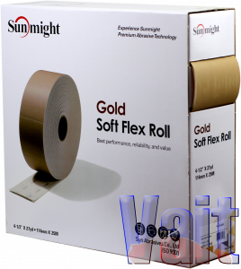 Купить Абразивний папір Sunmight на поролоновій основі GOLD SOFT FLEX, P120 - Vait.ua