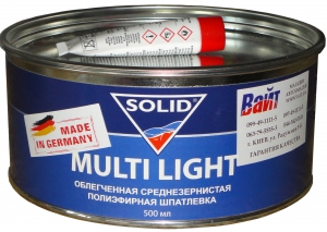 Купить Полегшена середньозерниста шпаклівка Solid Multi Light, 0,5 кг - Vait.ua