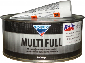 Купить Шпаклівка наповнювача середньозерниста поліефірна Solid Multifull, 1,0кг - Vait.ua