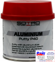 T014005, SOTRO, SOTRO Aluminium putty P40, Двокомпонентна поліефірна шпаклівка з наповнювачем з алюмінію, 0,6 кг