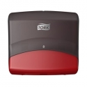 Tork 654008 Настінний диспенсер для матеріалів у серветках. Червоний - Чорний