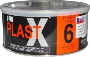 Купить Пластичная шпатлевка c повышенной адгезией для пластика U-Pol PLAST X®6, 0,6л - Vait.ua