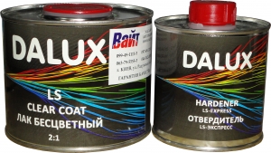 Купить 2К акриловий лак DALUX LS Clear Coat (0,5л) + затверджувач LS-EXPRESS (0,25л) - Vait.ua