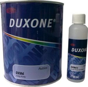 Купить Шпаклівка рідка 1л Duxone® в комплекті з активатором DX861 - Vait.ua
