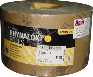 Купить Абразивний папір у рулоні на латексній основі INDASA RHYNALOX PLUS LINE (Плюс лінія), 115мм x 50м, P360 - Vait.ua