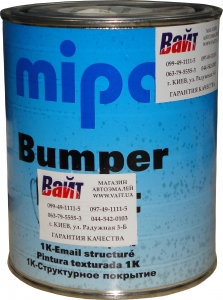 Купить Однокомпонентна структурна бамперна фарба MIPA Bumper color чорна, 1л - Vait.ua
