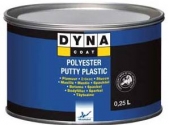 Полиэфирная шпатлевка по пластику DYNA Polyester Putty Plastic, 0,25л