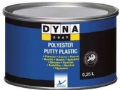 Полиэфирная шпатлевка по пластику DYNA Polyester Putty Plastic, 0,25л
