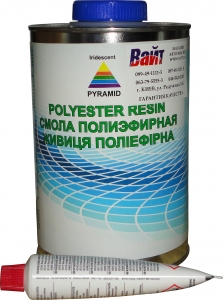 Купить Смола поліефірна для ламінування PYRAMID із затверджувачем, 1л - Vait.ua