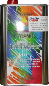 Купить Розчинник універсальний PYRAMID UNIVERSAL THINNER для акрилових та базових продуктів (металева банка), 1 л - Vait.ua