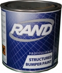 Краска структурная для бамперов однокомпонентная RAND, черная, 0,75л
