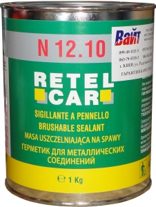 Купить Герметик кистьовий Retel Car, 1кг, сірий - Vait.ua