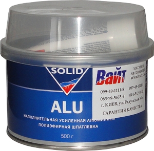Купить Шпаклівка Solid ALU з алюмінієвим наповнювачем, 0,5 кг - Vait.ua