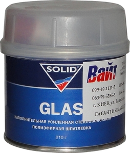 Купить Шпаклівка посилена скловолокном SOLID GLASS, 0,21 кг - Vait.ua