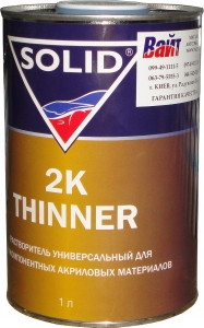Купить Розчинник універсальний SOLID THINNER для 2К матеріалів, 1л - Vait.ua