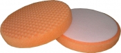 Рельєфний (точковий) поролоновий диск "Вайт" Ø 150мм "липучка", помаранчевий, універсальний