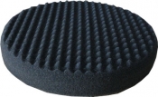 Рельефный (точечный) поролоновый диск "Вайт" Ø 150мм "липучка", черный, мягкий