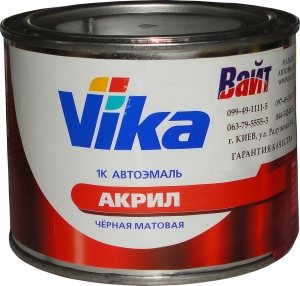 Купить 142М Акрилова 1К автоемаль Vika АК-142 "Чорна матова" (0,4 кг) - Vait.ua