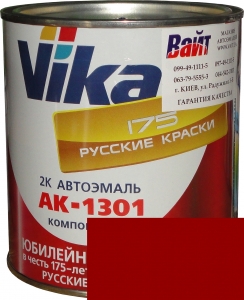 Купить 1015 Акрилова автоемаль Vika АК-1301 "Червона" (0,85кг) у комплекті зі стандартним затверджувачем 1301 (0,21кг) - Vait.ua