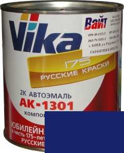 Купить 1115 Акрилова автоемаль Vika АК-1301 "Синя" (0,85кг) у комплекті зі стандартним затверджувачем 1301 (0,21кг) - Vait.ua