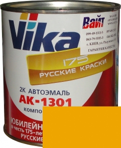 Купить 237 Акрилова автоемаль Vika АК-1301 "Пісочна" (0,85 кг) в комплекті зі стандартним затверджувачем 1301 (0,21 кг) - Vait.ua