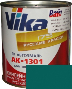 Купить 417 Акрилова автоемаль Vika АК-1301 "Піцунда" (0,85кг) в комплекті зі стандартним затверджувачем 1301 (0,21кг) - Vait.ua