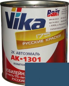 Купить 497 Акрилова автоемаль Vika АК-1301 "Василькова" (0,85кг) в комплекті зі стандартним затверджувачем 1301 (0,21кг) - Vait.ua